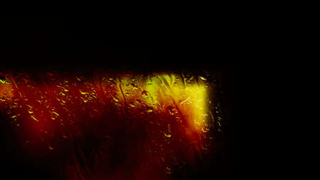 Abstract Black Red and Yellow Glass Effect Painting Backgroundの写真素材