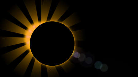 Orange and Black Flare Backgroundの写真素材
