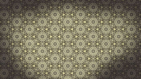 Brown Vintage Floral Pattern Wallpaperの写真素材