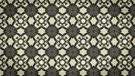 Brown Vintage Decorative Ornament Background Patternの写真素材