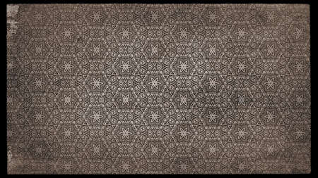 Dark Brown Vintage Floral Pattern Texture Background Templateの写真素材