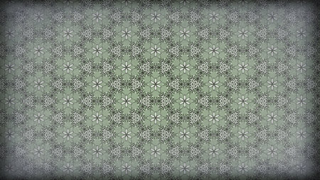Green and Gray Vintage Floral Ornament Wallpaper Pattern Graphic