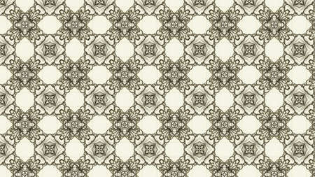 Vintage Floral Ornament Pattern Background Design Templateの写真素材