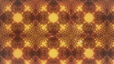 Red and Orange Vintage Floral Pattern Wallpaper Design Template