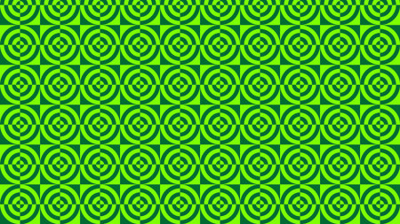 Neon Green Quarter Circles Pattern Background Imageの写真素材