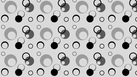 Black and Grey Circle Pattern Vector Graphicの写真素材
