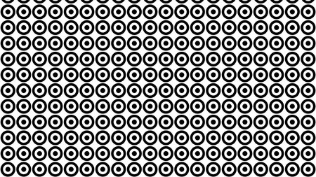 Black and White Seamless Geometric Circle Patternの写真素材
