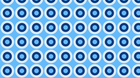Blue Circle Background Patternの写真素材
