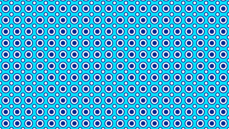 Blue Seamless Circle Pattern Background Vector Image