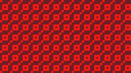 Red Geometric Square Patternの写真素材