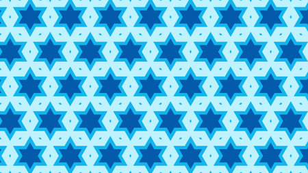 Blue Star Pattern Background Vector Artの写真素材