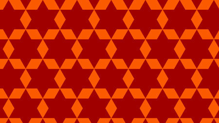 Dark Orange Star Pattern Background