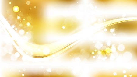 Abstract White and Gold Defocused Backgroundの写真素材