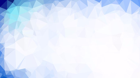 Abstract Blue and White Polygonal Background Design