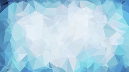 Blue and White Polygonal Background Design Image