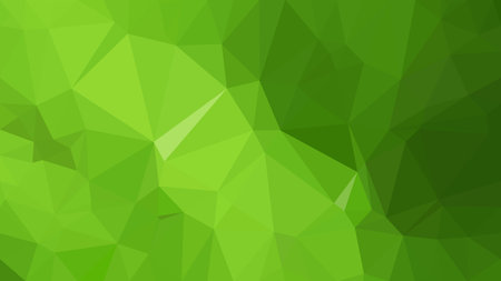 Green Polygon Triangle Backgroundの写真素材