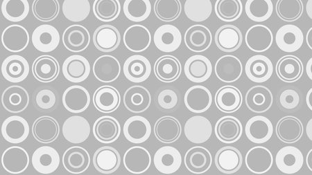 Light Grey Seamless Geometric Circle Patternの写真素材