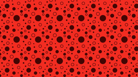Red Geometric Circle Patternの写真素材