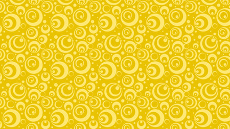 Yellow Geometric Circle Pattern Vector Imageの写真素材