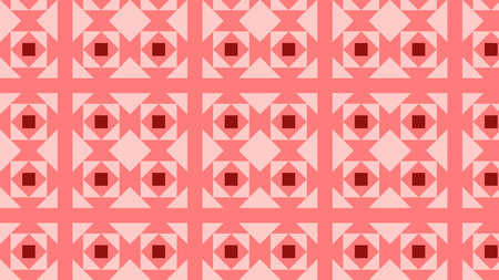Red Seamless Square Background Pattern Illustrator