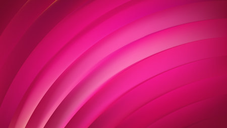 Abstract Hot Pink Shiny Curved Stripes Backgroundの写真素材