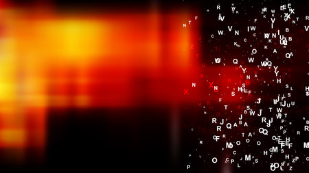 Black Red and Yellow Letters Backgroundの写真素材