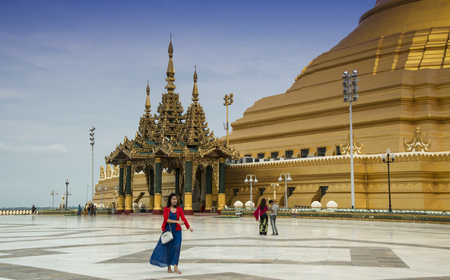 Burmese Buddhist templeのeditorial素材