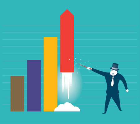 Graph Bar Wizardのイラスト素材