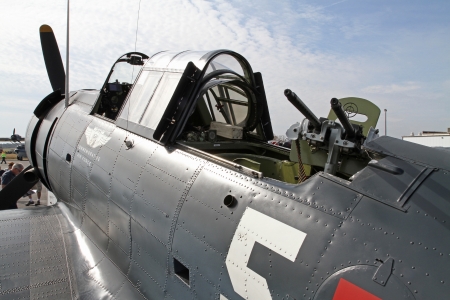 Monroe, North Carolina - November 4, 2012:  World War II Douglas Dauntless Dive-Bomber on Display during Warbirds Over Monroe Air Show in Monroe, NC, on November 4, 2012.のeditorial素材