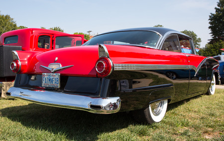 MATTHEWS, NC - September 4, 2017:  A 1956 Ford on display at the Matthews Auto Reunion & Motorcycle Show.のeditorial素材
