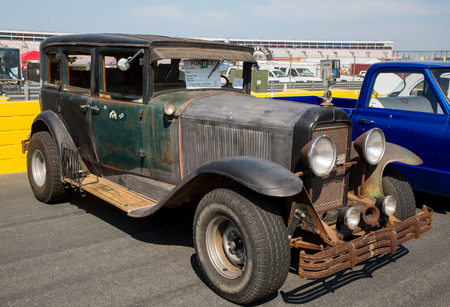 CONCORD, NC - September 22, 2017:  An unrestored 1929 Buick automobile on display at the Pennzoil AutoFair classic car show held at Charlotte Motor Speedway.のeditorial素材