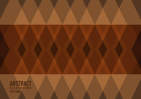 Polygon abstract on brown background. Light brown vector shining triangular pattern. An elegant bright illustration. Triangular pattern for your business design.のイラスト素材