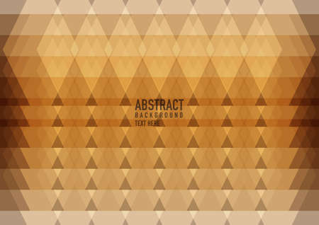 Polygon abstract on brown background. Light brown vector shining triangular pattern. An elegant bright illustration. Triangular pattern for your business design.のイラスト素材