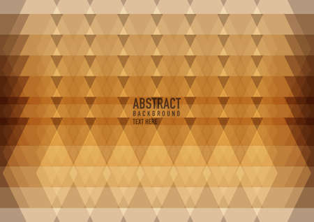 Polygon abstract on brown background. Light brown vector shining triangular pattern. An elegant bright illustration. Triangular pattern for your business design.のイラスト素材