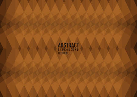 Polygon abstract on brown background. Light brown vector shining triangular pattern. An elegant...