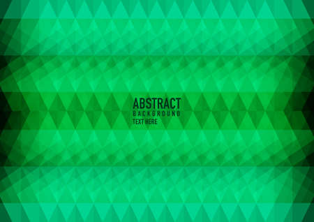 Polygon abstract on green background. Light green vector shining triangular pattern. An elegant bright illustration. Triangular pattern for your business design.のイラスト素材
