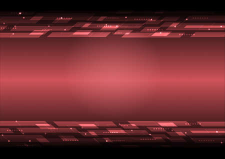 Red rectangle futuristic abstract background concept. technology innovation concept vector illustration.のイラスト素材