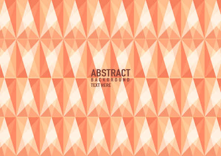 Polygon abstract on orange background. Light orange vector shining triangular pattern. An elegant bright illustration. Triangular pattern for your business design.のイラスト素材