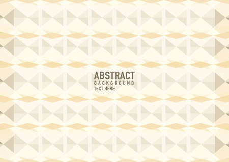 Polygon abstract on soft brown background. Light brown vector shining triangular pattern. An elegant bright illustration. Triangular pattern for your business design.のイラスト素材