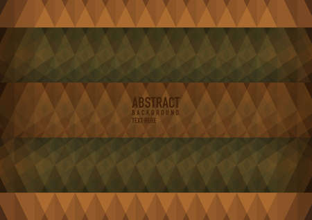 Polygon abstract on brown background. Light brown vector shining triangular pattern. An elegant bright illustration. Triangular pattern for your business design.のイラスト素材