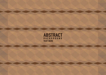 Polygon abstract on brown background. Light brown vector shining triangular pattern. An elegant bright illustration. Triangular pattern for your business design.のイラスト素材