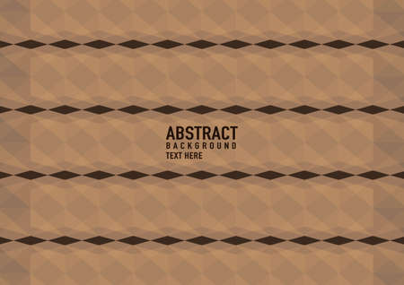 Polygon abstract on brown background. Light brown vector shining triangular pattern. An elegant bright illustration. Triangular pattern for your business design.のイラスト素材