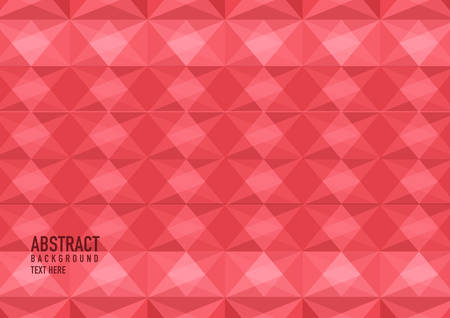 Polygon abstract on red background. Light red vector shining triangular pattern. An elegant bright illustration. Triangular pattern for your business design.のイラスト素材