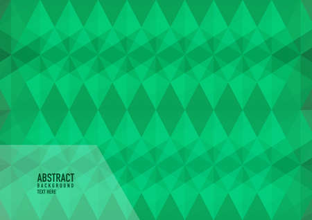 Polygon abstract on green background. Light green vector shining triangular pattern. An elegant bright illustration. Triangular pattern for your business design.のイラスト素材