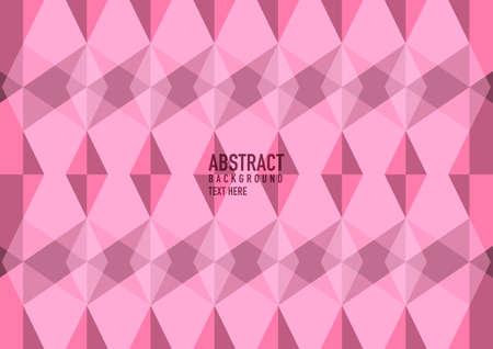 Polygon abstract on pink background. Light pink vector shining triangular pattern. An elegant bright illustration. Triangular pattern for your business design.のイラスト素材