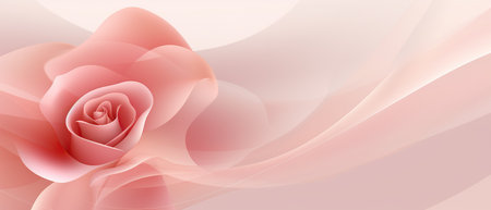 Abstract background with a pink rose. Vector illustration for your design. Generative AIの素材