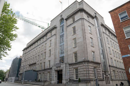 Dublin 2, Dublin, Ireland, June 11th 2021. Department of Finance building on Kildare Streetのeditorial素材