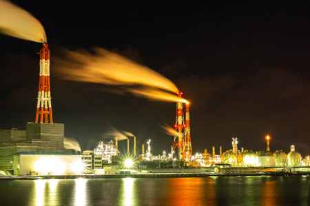 Winter scenery in Tomakomai, Hokkaidoの写真素材