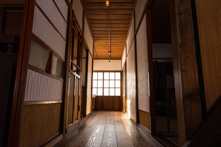 Winter Scenery of Hokkaido Kaitaku no Mura in Ebetsu, Japanの写真素材