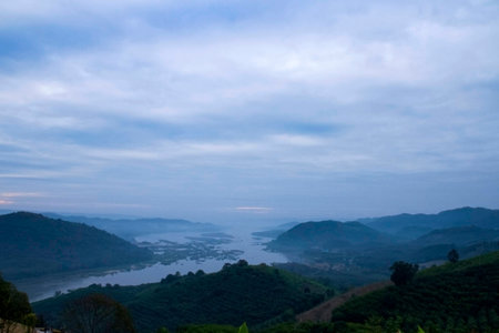 mountains  watercourse